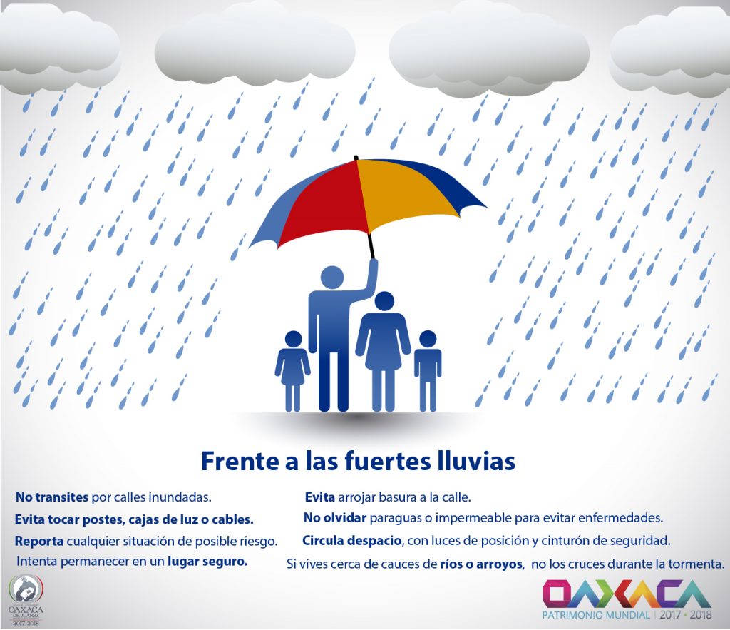 Convoca Protección Civil seguir recomendaciones ante lluvias en la capital
