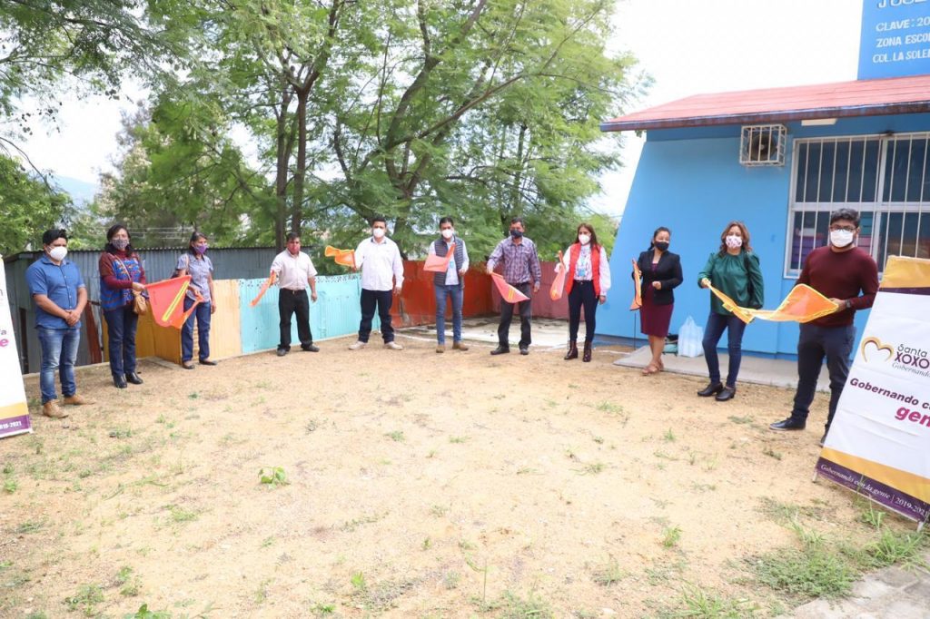 Impulsa ALJ obra pública para dignificar centros educativos de Xoxocotlán