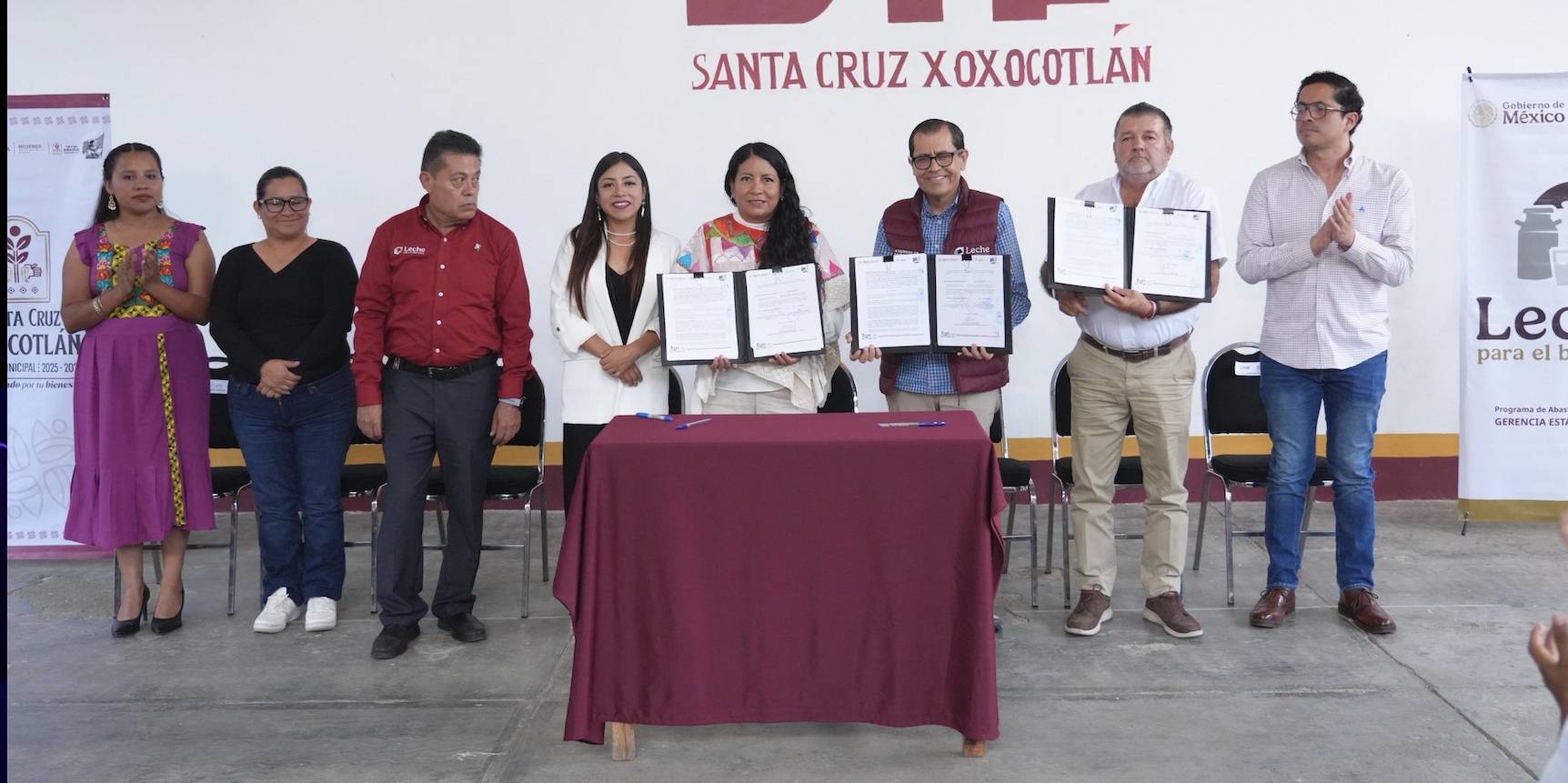 Gobierno de Xoxocotlán y Leche para el Bienestar refrendan compromiso por la nutrición